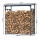 Metal firewood rack anthracite XXL 185 x 70 x 185 cm Promotion firewood shelter 2.3 m³ firewood storage stacking aid outside