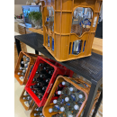 Metal beverage crate rack for storing 6 soda crates  104x30x129cm