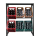 Metal beverage crate rack for storing 6 soda crates  104x30x129cm