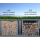 Wetterschutzwand PVC transparent 178x165cm für Kaminholzunterstand XXL 185x70x185cm
