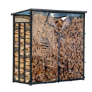 Wetterschutz Wand 126 x 177 cm Hinten, Einzeln für Kaminholzregal 130 x 185 cm, PVC Transparent