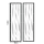Weather protection set 2 curtains made of PVC for the 70 cm sides dimensions 66x148 cm
