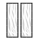 Weather protection set 2 curtains made of PVC for the 70 cm sides dimensions 66x148 cm