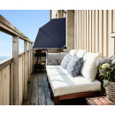 Balkonfächer 115 cm & 140 cm | Viele Farben | Balkon Sichtschutz Fächer Blickdicht & Wetterfest