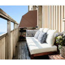 Balkonfächer 115 cm & 140 cm | Viele Farben | Balkon Sichtschutz Fächer Blickdicht & Wetterfest