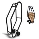 Trash Bag Holder with Lid and 4 Wheels | Metal Bag Stand...