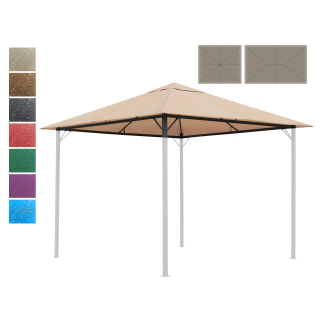 Ersatzdach für Pavillon 3 x 3 / 3 x 4 m Nizza mit Dachüberstand