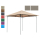 Ersatzdach für Pavillon 3 x 3 / 3 x 4 m Nizza mit Dachüberstand