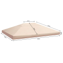 Ersatzdach Rank-Pavillon 3x3 / 3x4 m in vielen Farben