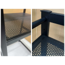Washing machine shelf 74x65x111cm black | Storage rack for washing machine and dryer stacked | Bathroom stand shelf laundry cabinet basement