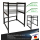 Washing machine shelf 74x65x111cm black | Storage rack for washing machine and dryer stacked | Bathroom stand shelf laundry cabinet basement