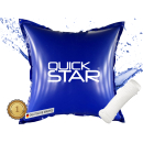 Poolkissen Eckig 120x120 cm Blau | 4 Seile & Sicherheitsventil | 2x Reparaturset | PVC 0,44mm | Winter Pool Kissen mit Doppelnaht | Luftkissen Chlor- und UV-Beständig