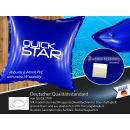 Poolkissen Eckig 120x120 cm Blau | 4 Seile & Sicherheitsventil | 2x Reparaturset | PVC 0,44mm | Winter Pool Kissen mit Doppelnaht | Luftkissen Chlor- und UV-Beständig