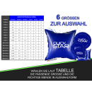 Poolkissen Eckig 120x120 cm Blau | 4 Seile & Sicherheitsventil | 2x Reparaturset | PVC 0,44mm | Winter Pool Kissen mit Doppelnaht | Luftkissen Chlor- und UV-Beständig