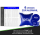 Poolkissen Eckig 120x120 cm Blau | 4 Seile & Sicherheitsventil | 2x Reparaturset | PVC 0,44mm | Winter Pool Kissen mit Doppelnaht | Luftkissen Chlor- und UV-Beständig