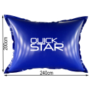 Poolkissen Eckig 200x240 cm Blau | 4 Seile & Sicherheitsventil | 2x Reparaturset | PVC 0,44mm | Winter Pool Kissen mit Doppelnaht | Luftkissen Chlor- und UV-Beständig