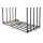 Metall Kaminholzregal Außen 185 x 100 x 185 cm, Basic - 30 mm Stahlprofil, Anthrazit, Wetterfest, Kapazität 3,5 m³ (5 SRM), XXXL Garten Kaminholzunterstand Stapelhilfe