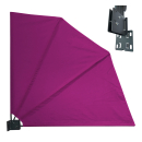 Balkonfächer 115 x 115 cm Beere, Easy Mount...