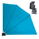 Balkonfächer 115 x 115 cm Horizon Blue, Easy Mount...