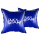 2 Pool Cushions Rectangular 120x120 cm Blue | 4 Ropes & Safety Valve | 2x Repair Kit | PVC 0.44 mm | Winter Pool Pillow with Double Seam | Air Cushion Resistant to Chlorine & UV