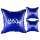 3 Pool Cushions Rectangular 120x120 cm Blue | 4 Ropes & Safety Valve | 2x Repair Kit | PVC 0.44 mm | Winter Pool Pillow with Double Seam | Air Cushion Resistant to Chlorine & UV