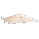 Replacement Roof for Garden Gazebo 3x3m (9,7ft - 9,7ft) Horizon blue