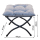 Folding Footstool Footrest Ottoman with Metal Legs, Removable Padded Seat