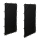 Wetterschutz Set Seitlich 98 x 148 cm, 2 Seiten für Kaminholzregal T/H 100 x 185 cm, Polyester Schwarz