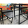 Metal washing machine shelf 74x65x111cm with pull-out tray matt black Standing shelf bathroom storage tumble dryer