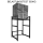 Metal washing machine shelf 74x65x111cm with pull-out tray matt black Standing shelf bathroom storage tumble dryer
