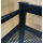 Metal washing machine shelf 74x65x111cm with pull-out tray matt black Standing shelf bathroom storage tumble dryer
