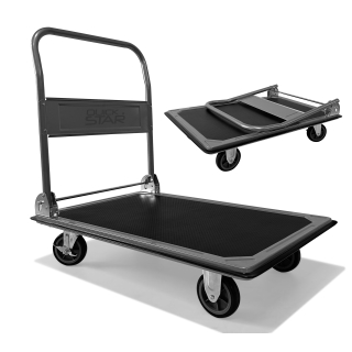 Lagertrolley Rollwagen 73x47cm faltbar für Garage Werkstatt Haushalt Keller Plattformwagen