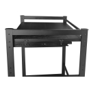 Metal washing machine shelf 146x65x99cm matt black Standing shelf bathroom storage tumble dryer