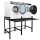 Metal washing machine shelf 146x65x99cm matt black Standing shelf bathroom storage tumble dryer
