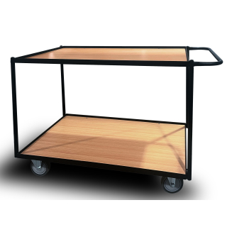 Tischwagen 99x60cm H102cm für Garage Werkstatt Lager Massiv Rolltisch Lagerwagen Plattformwagen Handwagen