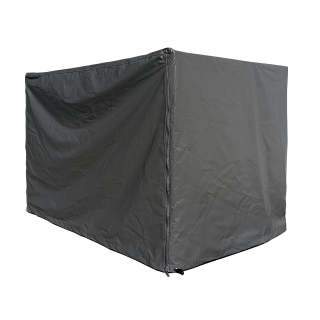 Mesh box cover 125x85x87cm grey protective cover tarpaulin 350g/sqm