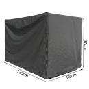 Mesh box cover 125x85x87cm grey protective cover tarpaulin 350g/sqm