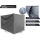 Mesh box cover 125x85x87cm grey protective cover tarpaulin 350g/sqm