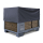 Gitterbox Abdeckung PVC-Tarp 125x85x50cm PVC-Gewebe 350g/m²  Grau Schutzhülle Abdeckplane Staubschutz