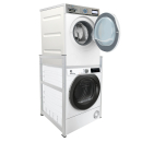 Washing machine shelf 74x65x111cm white| Storage rack for...