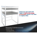Washing machine shelf 74x65x111cm white| Storage rack for washing machine and dryer stacked | Bathroom stand shelf laundry cabinet basement