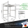 Washing machine shelf 74x65x111cm white| Storage rack for washing machine and dryer stacked | Bathroom stand shelf laundry cabinet basement