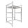 Washing machine shelf 74x65x111cm white| Storage rack for washing machine and dryer stacked | Bathroom stand shelf laundry cabinet basement