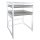 Metal washing machine shelf 74x65x111cm with pull-out tray white Standing shelf bathroom storage tumble dryer