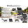 Foldable & Weatherproof Sun Lounger, Extra Wide 72 cm Garden Recliner, Adjustable Backrest, 160 kg Capacity, Hand Massage, With Head Pillow & Cup Holder  Indoor & Outdoor
