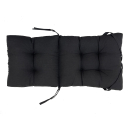 Kissen Auflage für Gartenstuhl 48 x 113 x 8 cm Anthrazit