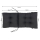 Kissen Auflage für Gartenstuhl 48 x 113 x 8 cm Anthrazit