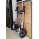 Folding Aluminium Shopping Trolley 57L (48L + 9L Insulated) – Black – 30kg Load, 35×45×98cm – EVA Wheels Ø20.5cm – Foldable, Hand Truck & Shoulder Bag – Supermarket Hooks