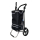 Folding Aluminium Shopping Trolley 57L (48L + 9L Insulated) – Black – 30kg Load, 35×45×98cm – EVA Wheels Ø20.5cm – Foldable, Hand Truck & Shoulder Bag – Supermarket Hooks