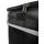 Folding Aluminium Shopping Trolley 57L (48L + 9L Insulated) – Black – 30kg Load, 35×45×98cm – EVA Wheels Ø20.5cm – Foldable, Hand Truck & Shoulder Bag – Supermarket Hooks